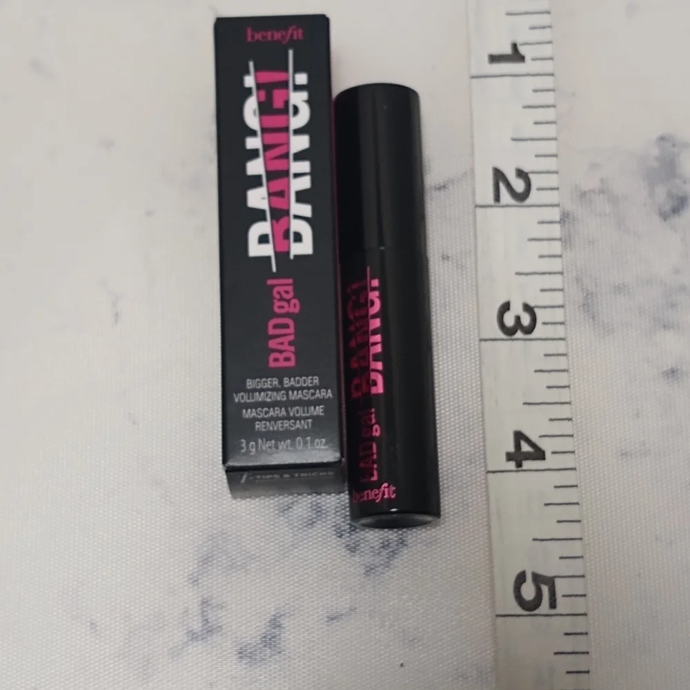 Benefit Bad Gal Bang Mascara .1 oz. Travel Size New In Box Intense Pitch Black